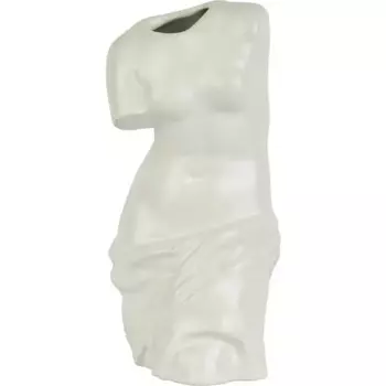 Ваза керамика цвет белый 18.5 см