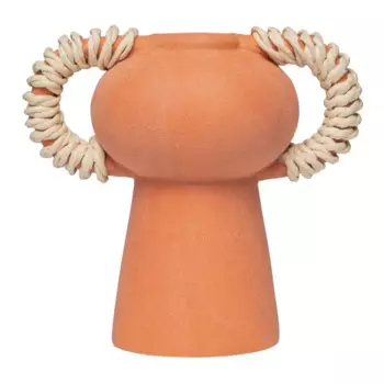 Ваза керамика оранжевая 13.6 см