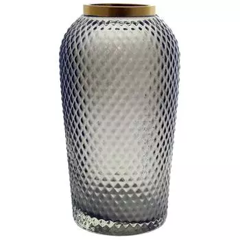 Ваза «Киркинес-1», стекло, цвет серый, 26 см