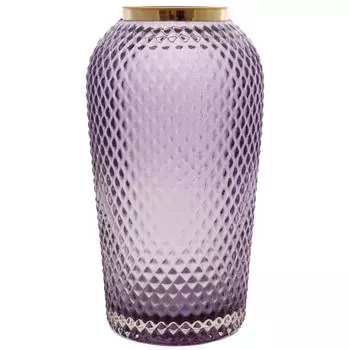 Ваза «Киркинес-2», стекло, цвет фиолетовый, 26 см