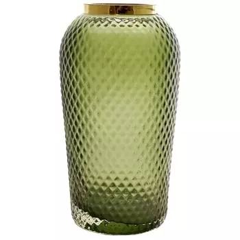 Ваза «Киркинес-5», стекло, цвет зелёный, 26 см