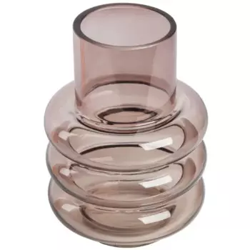 Ваза Кольца стекло цвет серый 14.2 см