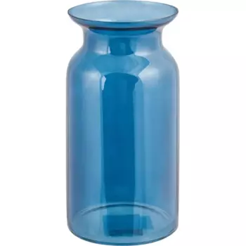 Ваза колба ультрамарин стекло цвет синий 25 см