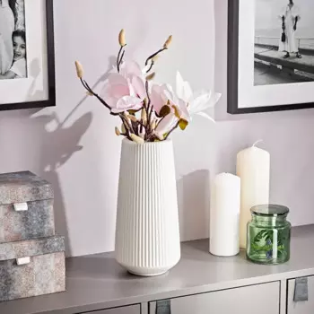 Ваза Loft пластик белая 30 см