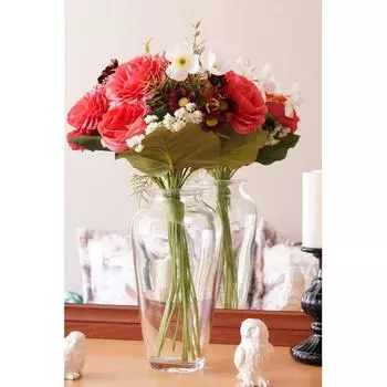 Ваза Мальвина малая стекло цвет прозрачный 31см