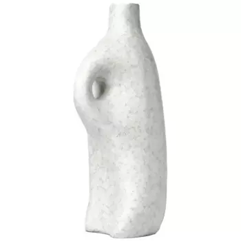 Ваза пластик цвет бело-серый 34.5 см