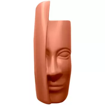 Ваза Profile пластик коричневая 31.5 см