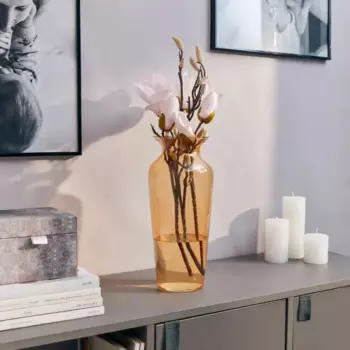 Ваза Силуэт стекло цвет песочный 34 см