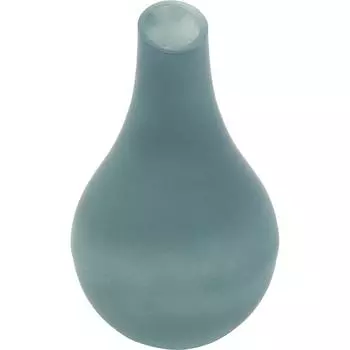 Ваза «Свобода» 2 стекло цвет серо-синий матовый 22см