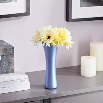 Ваза Талия стекло цвет синий 19.5 см