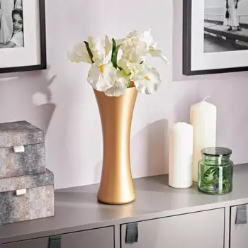 Ваза Талия стекло цвет золотой 34 см