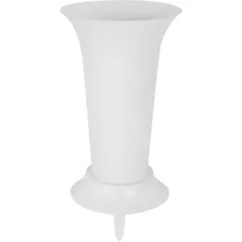 Вазон 19 h41 см v14 л с колышком полипропилен белый