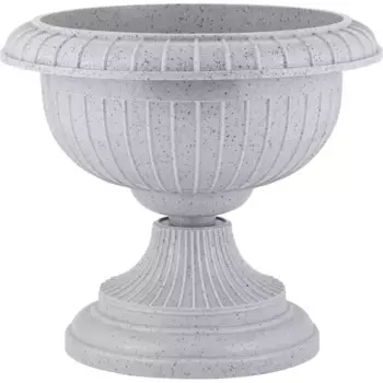 Вазон на ножке Ingreen 39.5 h33 см v9.5 л пластик светлый камень