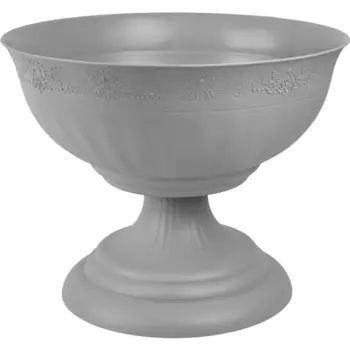 Вазон Венеция 44 h34.5 см v17 л пластик серый