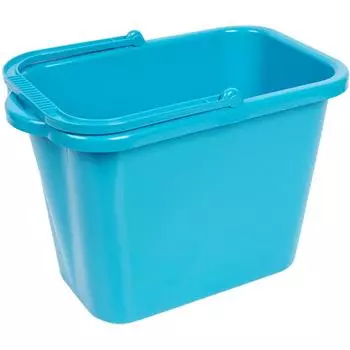 Ведро прямоугольное Idea 9.5 л пластик цвет бирюзовый