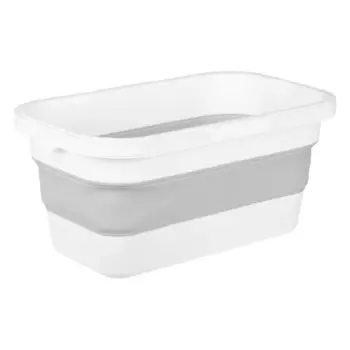 Ведро прямоугольное Idea Флекс 16 л цвет серый