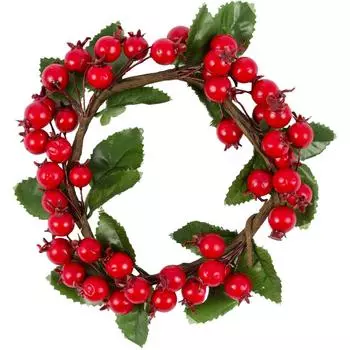 Венок с шиповником 14 см