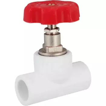 Вентиль запорный Valfex PN20 20x20 мм ручка маховик полипропилен