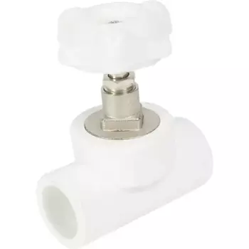 Вентиль запорный РВК PN25 25x25 мм ручка барашек полипропилен