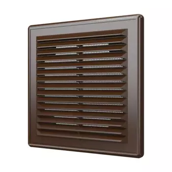 Вентиляционная решетка Fonet 150x150 мм пластик цвет коричневый
