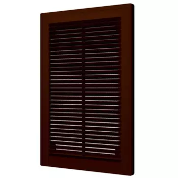 Вентиляционная решетка Fonet 200x300 мм пластик цвет коричневый