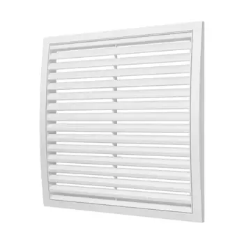 Вентиляционная решетка разъемная Fonet 350x350 мм пластик цвет белый