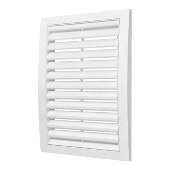 Вентиляционная решетка разъемная прямоугольная Fonet 200х300 мм пластик цвет белый