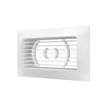Вентиляционная решетка с фланцем Fonet 110x55 мм пластик цвет белый
