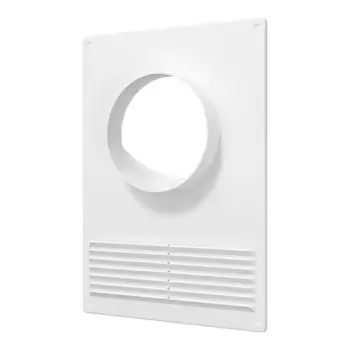 Вентиляционная решетка с фланцем Fonet 180x250 мм D100 мм пластик цвет белый