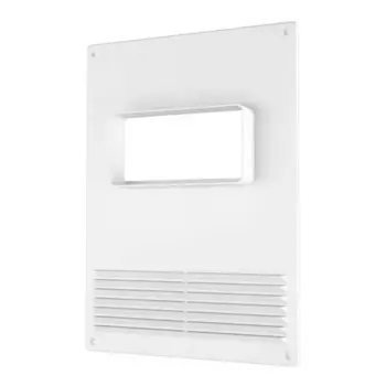 Вентиляционная решетка с горизонтальным фланцем Fonet 180x250 мм пластик цвет белый