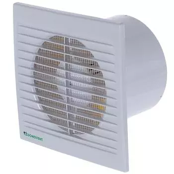 Вентилятор осевой вытяжной Домовент CB D125 мм 35 дБ 180 м³/ч цвет белый
