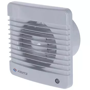 Вентилятор осевой вытяжной Вентс D100 мм 34 дБ 98 м³/ч таймер цвет белый