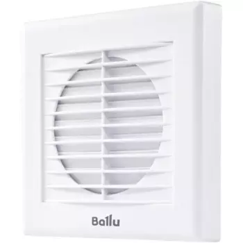 Вентилятор осевой вытяжной Ballu BAF-EX-100 D158 мм 31 дБ 80 м3/ч обратный клапан цвет белый