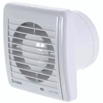 Вентилятор осевой вытяжной Blauberg D100 мм 38 дБ 102 м³/ч обратный клапан цвет белый