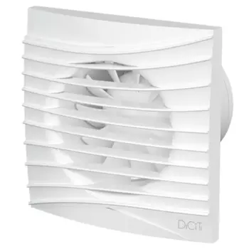 Вентилятор осевой вытяжной Diciti Silent 4C MRH D100 мм 25 дБ 90 м/ч обратный клапан датчик влажности цвет белый