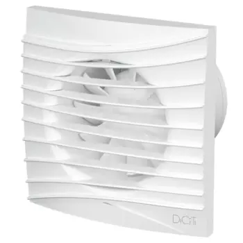 Вентилятор осевой вытяжной Diciti Silent 4C Turbo D100 мм 36 дБ 120 м/ч обратный клапан цвет белый