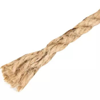 Веревка джутовая 6 мм цвет бежевый, 20 м/уп.