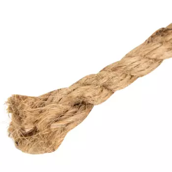 Веревка джутовая 8 мм цвет бежевый, 20 м/уп.