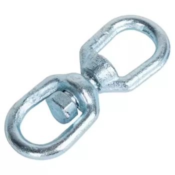 Вертлюг петля-петля оцинкованный 6 мм 2 шт.