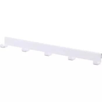 Вешалка боковая Larvij 40.4x3.5x3.5 см сталь цвет белый