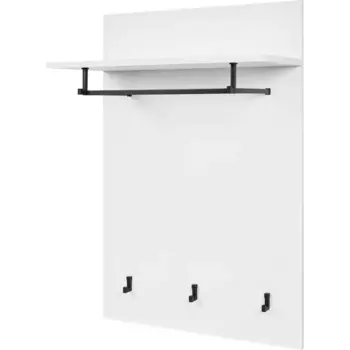 Вешалка настенная 3 крючка 60x90x26.6 см цвет белый