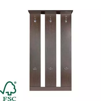 Вешалка настенная 63x118x20 см цвет венге