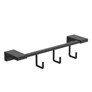 Вешалка Swensa Lucid SWR-5400-10-BLK, металл, 3 крючка, цвет черный