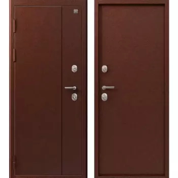 Входная дверь Фортис V-01 96x205 мм левая антик медь