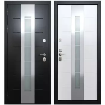 Входная дверь Хаммер ЛЕ 96x205 см левая бетон белый/черный