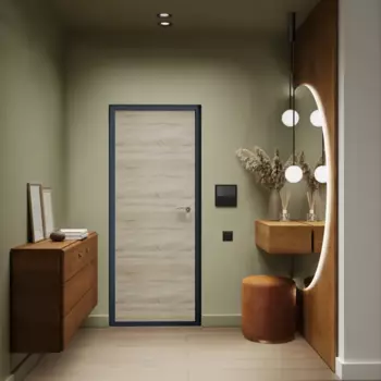 Входная дверь Омега О-10 96x205 мм правая дуб светлый