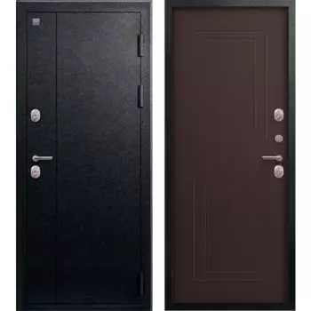 Входная дверь Т-100 86x205 мм правая темная лиственница