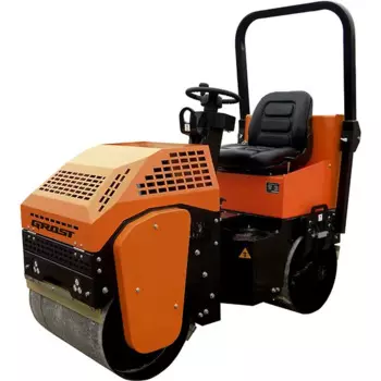 Виброкаток бензиновый двувальцовый GROST VR 1000 двигатель Honda, 9600 Вт