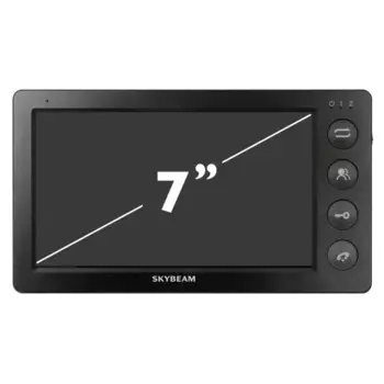 Видеодомофон Skybeam 7" с механическими кнопками цвет черный