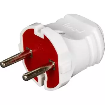 Вилка без заземления цвет белый